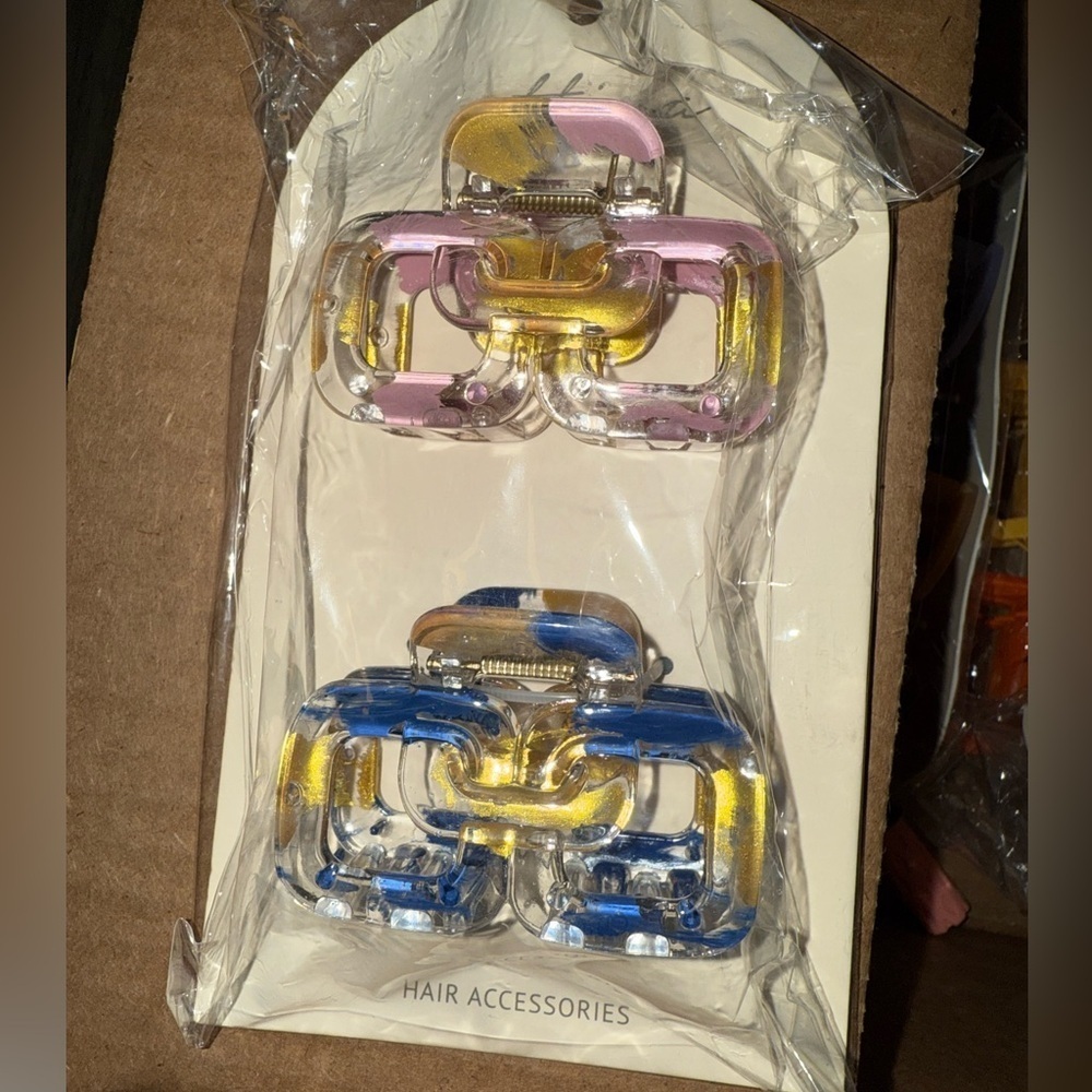 Ettika Hair Accessories Claw Clips Set of 2 New in Package